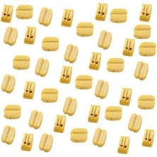 Occre 17002 2 Delikli, 4 mm  Kaldırma Blokları, Ahşap, 20 Adet