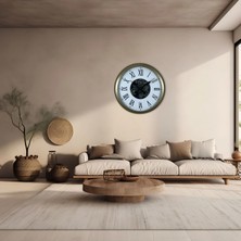 Mey İthalat Mey Ithalat® Roma Elegance Eskitme 60 cm Çarklı Duvar Saati