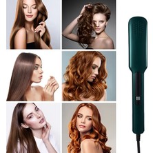 Selfbuysell 2 In1 110V-220V Saç Düzleştirici Seramik Sır Hızlı Isıtma ve Şekil Verme (5324)