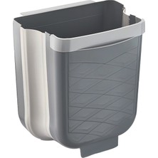 Selfbuysell Gri Katlanabilir Mutfak Çöp Kovası 6lt (5324)