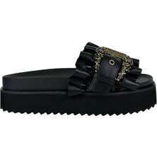 Versace Jeans Couture 78VA3SM5 Siyah Kadın   Terlik