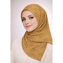 Mim Eşarp ve Şal Enba Mio Jazz (Caz) Desenli Eşarp 100X100 cm