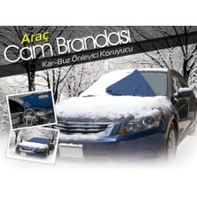 İlk El Grup Ieg™ Araç Kar Buz Önleyici Büyük Boy Araç Ön Cam Brandası (150 cm x 70 Cm)