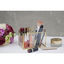 Özgürce Pratik ve Şık Cam Makyaj Malzemesi Organizeri, Düzenli Kullanım Için Perfect