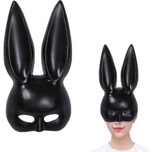 İlk El Grup Ieg™ Uzun Kulaklı Siyah Lüks Tavşan Maskesi