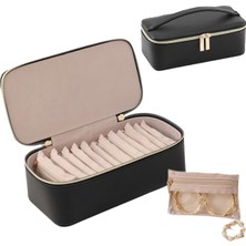 Özgürce Çok Bölmeli Deri Organizer Çanta, Takı ve Kozmetik Düzenleyici