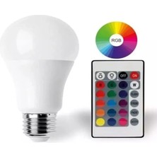 İlk El Grup Ieg™ 9W E27 Rgb ve Beyaz Işık Kumandalı Ampul