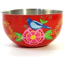 Dedemin Emayeleri Paslanmaz Çelik Kırmızı Kase Çırpma Kasesi 24 Cmkırmızı