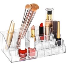 Özgürce Şeffaf Büyük Kristal Makyaj Organizasyonu ve Düzenleme Kutusu