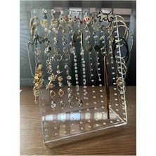 Özgürce Şeffaf Pleksi Küpe Standı, Zarif ve Şık Takı Sunumu Rengi Seçenekleri