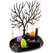 Özgürce Siyah Geyik Tasarımlı Takı ve Mücevher Standı, Şık ve Fonksiyonel Ürün