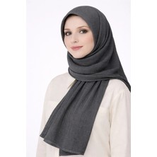 Mim Eşarp ve Şal Biyeli Müslin Düz Renk Şal 90X190CM