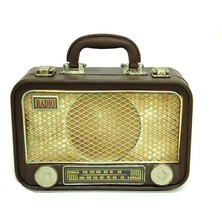 Derin Stok Dekoratif Metal Radyo Bavul Dekoratif Hediyelik