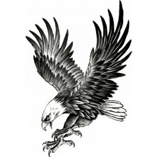 İlk El Grup Ieg™ Kartal Geçici Dövme Şablonu Büyük Boy