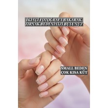 Çok Kısa Küt Small 100 Adet Jel Tips Takma Tırnak Easy Beauty
