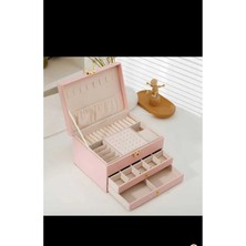 Özgürce Çok Fonksiyonlu Üç Katmanlı Taşınabilir Takı Saklama Kutusu