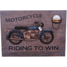 Derin Stok Motorsiklet Tablo Pano Dekoratif Ev Ofis Hediyelik