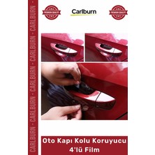 Carlburn #film Şeffaf Çizilmez Aşınma Koruma Araba Kapı Kolu Yuva Montaj Oto Kapı Kolu Koruyucu 4'lü Film