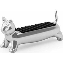 Özgürce Şık Krom Yüzük Tutucu, 4X5,5X12 Cm, Pratik ve Estetik Tasarım