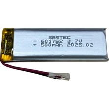 İlk El Grup Sertec 601752 3.7V 500 Mah Li-Polymer Pil (DEVRELI/1.5A) Tkç(Itd)