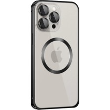 İlk El Grup Joko Iphone 15 Pro Max Kılıf Metal Bumper Magneticsafe Kapak - Siyah Tkç(Itd)