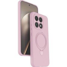 İlk El Grup Xiaomi Mi 15T Regal Magsafe Standlı Kapak - Açık Pembe Tkç(Itd)