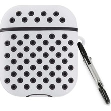 İlk El Grup Airpods 2 (2.nesil) Spor Delikli Kılıf - Gri-Siyah Tkç(Itd)