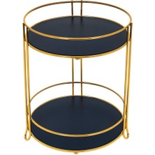 Özgürce Iki Katlı Metal Yuvarlak Makyaj ve Takı Organizeri, Banyo Düzenleyici