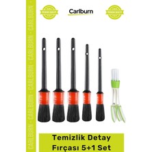 Carlburn #detayfırçası Farklı Boy Islak Kuru Otomobil Oto Araç Araba Klima Temizlik Detay Fırçası 5+1 Set