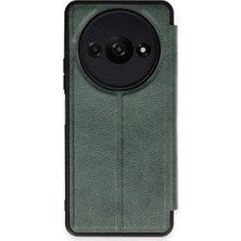 İlk El Grup Xiaomi Redmi A3 4g Kılıf Flip Cover - Koyu Yeşil Tkç(Itd)