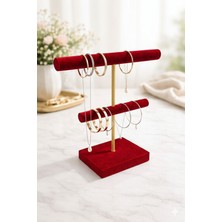 Özgürce Kadife Takı Organizer, Kolye ve Küpe Askılığı, Şifonyer Üstü Dekorasyon