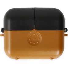 İlk El Grup Airpods 3 (3.nesil) Basmalı Kılıf - Kahverengi-Siyah Tkç(Itd)