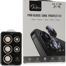 İlk El Grup Joko Samsung Galaxy S24 Ultra Pvd Metal Kamera Lens - Gold Tkç(Itd)