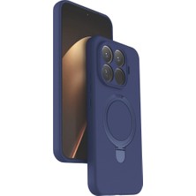 İlk El Grup Xiaomi Mi 15T Pro Regal Magsafe Standlı Kapak - Lacivert Tkç(Itd)