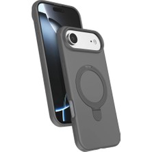 İlk El Grup  Iphone 17 Air Regal Magsafe Standlı Kapak - Titan Gri Tkç(Itd)