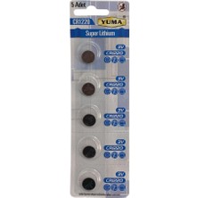 İlk El Grup Yuma CR1220 Süper Lityum 3V 5’li Kart Düğme Pil Tkç(Itd)
