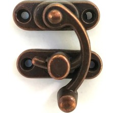 İlk El Grup Yay Gözü, Ahşap Kutu Klipsi - Büyük 37X45 Mm, Antik, 1 Adet Tkç(Itd)