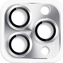 İlk El Grup Iphone 16 Pro Max Pers Alüminyum Kamera Lens - Gümüş Tkç(Itd)