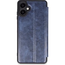 İlk El Grup Samsung Galaxy A06 Kılıf Flip Cover - Lacivert Tkç(Itd)