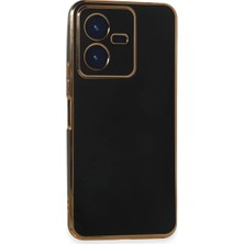 İlk El Grup Vivo Y22 2022 Kılıf Volet Silikon - Siyah Tkç(Itd)