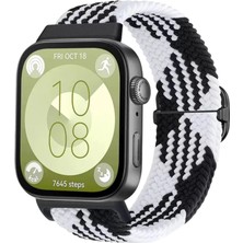 İlk El Grup Huawei Fit 4  Kordon (Saat Değildir) - Siyah-Beyaz Tkç(Itd)