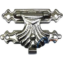 İlk El Grup Kutu, Tavla Klipsi, Ön Kilidi No:3 - 33X24 Nikel, 1 Adet Tkç(Itd)