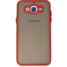 İlk El Grup Samsung Galaxy J7 Kılıf Montreal Silikon Kapak - Kırmızı Tkç(Itd)