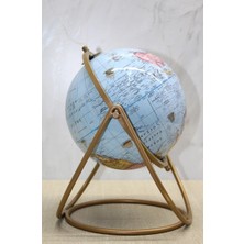 Flamex Dekoratif Metal Standlı Dünya Küre - Model 2