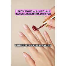 Kısa Yuvarlak XSmall 100 Adet Jel Tips Takma Tırnak Easy Beauty