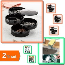 Özgürce Çok Katlı Dönebilen Takı ve Sabunluk Seti, Vantuzlu, Pratik ve Şık