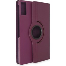 İlk El Grup Huawei Honor Pad 10 12.1 Kılıf 360 Tablet Deri Kılıf - Mürdüm Tkç(Itd)