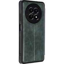 İlk El Grup Realme 12 5g Kılıf Flip Cover - Koyu Yeşil Tkç(Itd)