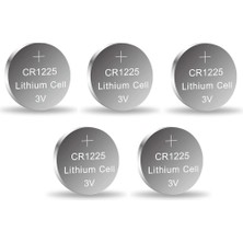 İlk El Grup Yuma CR1225 Süper Lityum 3V 5’li Kart Düğme Pil Tkç(Itd)