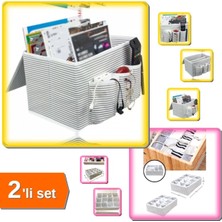 Özgürce Pratik ve Çok Bölmeli Başucu ile Çekmece Düzenleyici Seti, Organize ve Şık